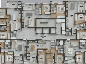 Planta Apartamentos — Pré Lançamento a 350 Metros do Mar, Cologny Residence, Itapema