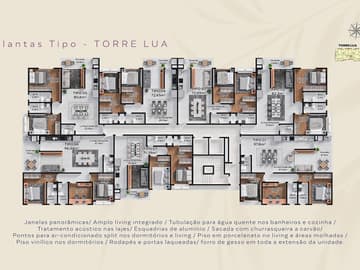 Planta Tipo torre Lua — Lançamento, Luminares Itajaí/SC
