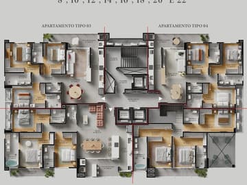 Planta Tipo — Lançamento, Volo Riviera, Itajaí