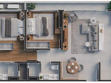 Planta 3 e 4 — Lançamento, Âmbar, Chapecó