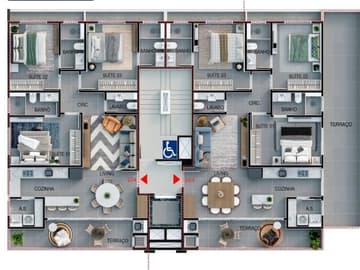 Planta 103 e 104 — Frente Mar, Volo Ocean, Governador Celso Ramos