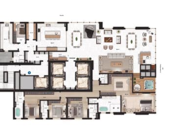 Planta Penthouse — Lançamento, Sweden, Sofisticação e Alto Padrão em Itapema/SC