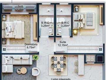 Planta Tipo 4 — Lançamento, Everett, Itapema