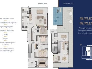Planta Conbertura Duplex — Lançamento, Symphony, Praia do Mar Grosso – Laguna SC