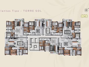 Planta Torre Sol — Lançamento, Luminares Itajaí/SC