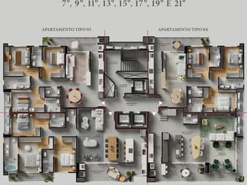 Planta Tipo — Lançamento, Volo Riviera, Itajaí
