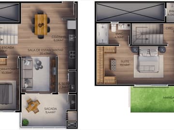 Planta Duplex 4 dormitórios — Lançamento, Viel Spab, Ingleses