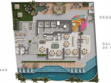 Planta Lazer — Lançamento, W Tower, Meia Praia, Itapema
