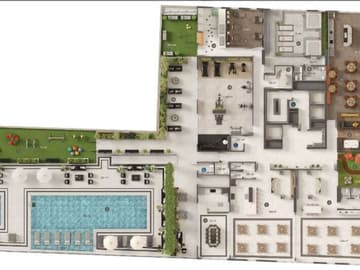 Planta Lazer — Lançamento Exclusivo, Le Jardim, em Itapema