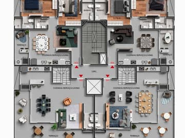 Planta 5 — Lançamento, Residencial Tulum, Praia de Mariscal, Bombinhas SC