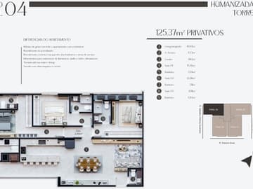 Planta Tipo 4 Torre A — Lançamento a 200 Metros do Mar, Mount Hermon, Balneário Perequê, Porto Belo
