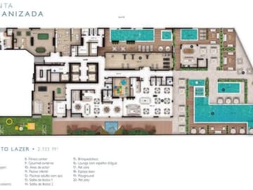 Planta Lazer — Lançamento, Sweden, Sofisticação e Alto Padrão em Itapema/SC