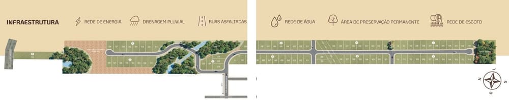 Planta 1 — Loteamento Parque Darós, Criciúma/SC