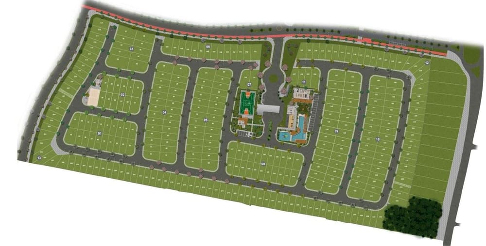 Planta Implementação — Lançamento, Terrá WAVE Resort- Palhoça/SC