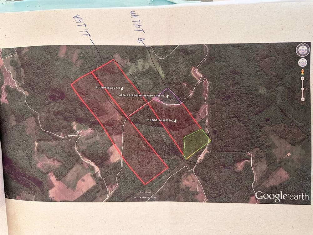 Planta 1 — Área para Sítio em, Pedras Grandes / SC