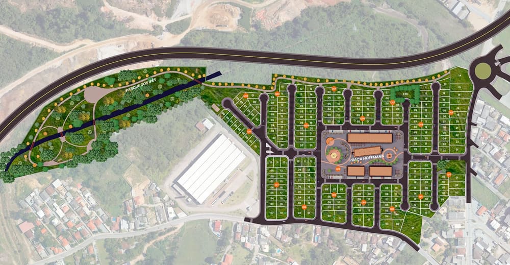 Planta 1 — Loteamento Portal do Cambirela – Palhoça/SC