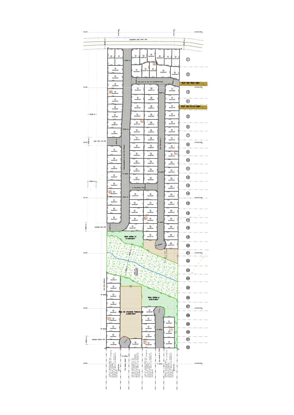 Planta 1 — Pré-Lançamento, Loteamento no Bairro Ana Maria, em Criciúma / SC