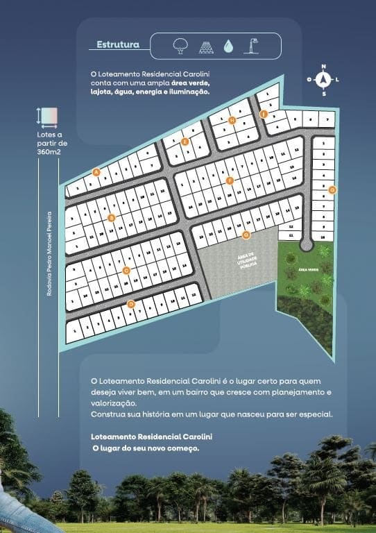 Planta 1 — Loteamento Carolini, Criciúma / SC