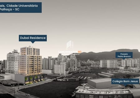 Apartamento no bairro Pedra Branca em Palhoça - Cód. 1073