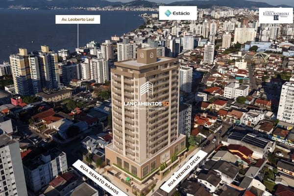 Apartamento no bairro Barreiros em São José - Cód. 2128
